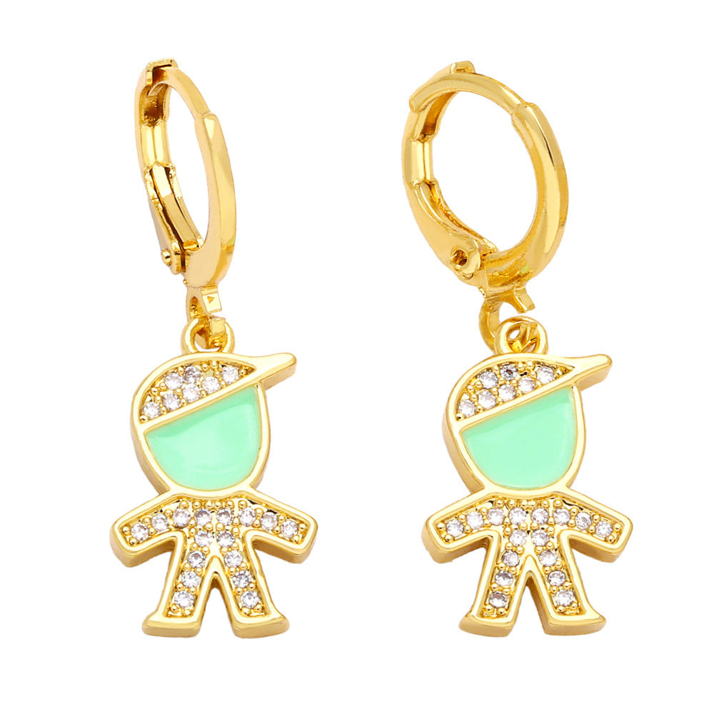 Alloy fashionable and minimalist earrings MYA002ES034