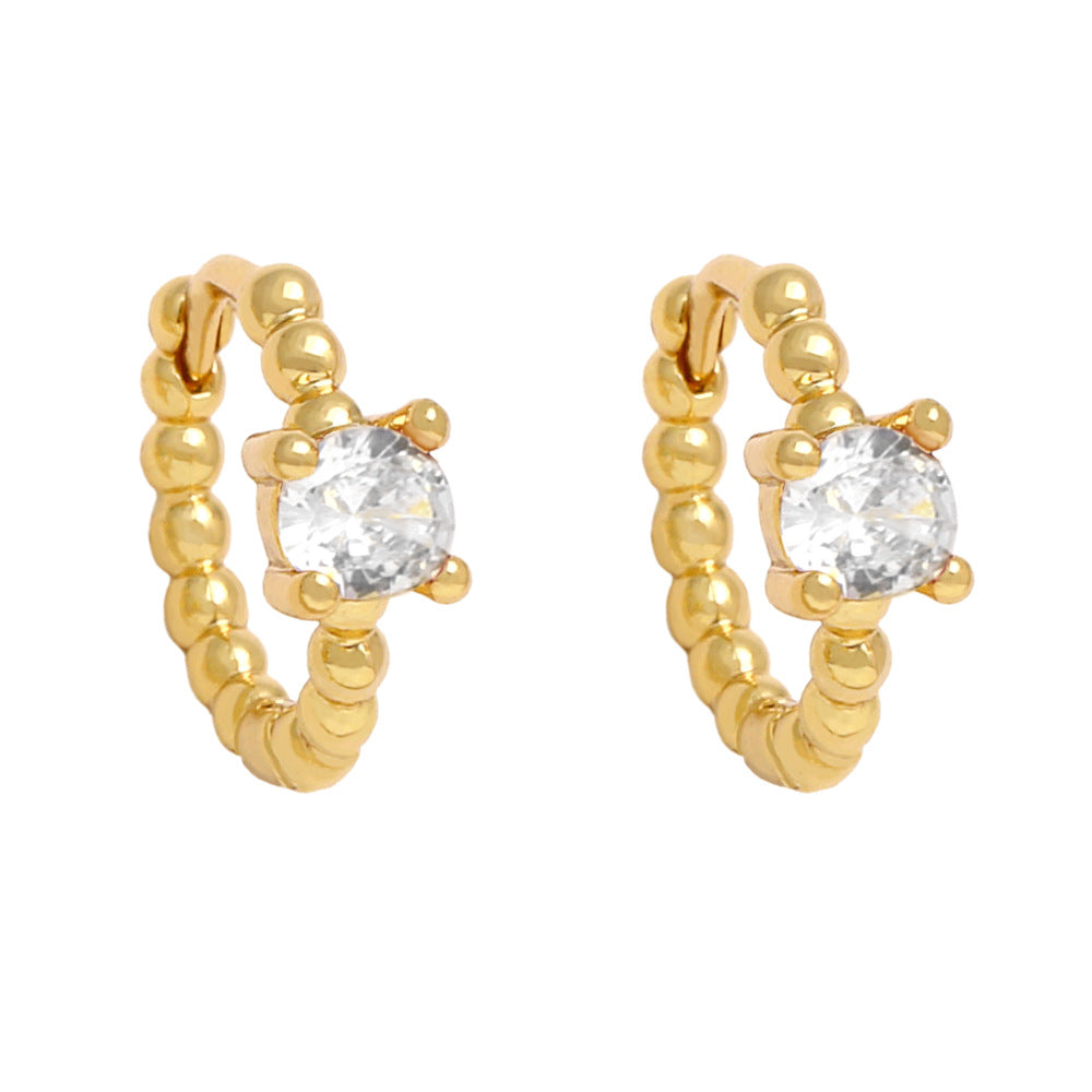 Alloy Small Diamond Ring Earrings MYA002ES018