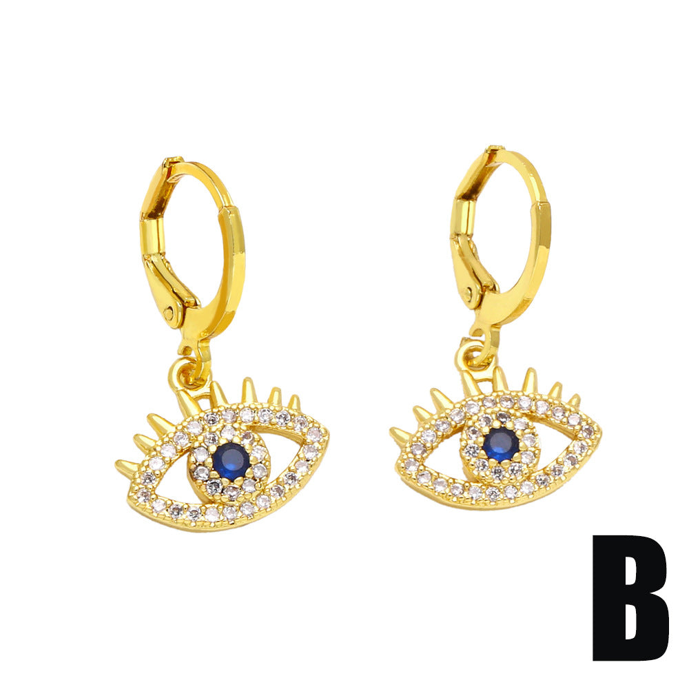 Alloy inlaid diamond earrings MYA002ES027