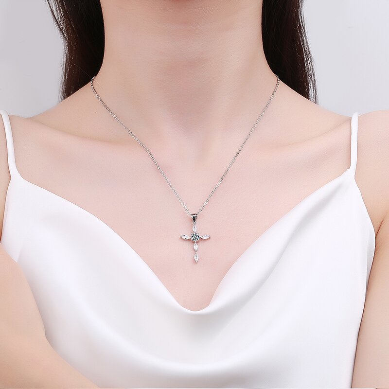 Copper Diamond Cross Love Necklace MYA001NE106