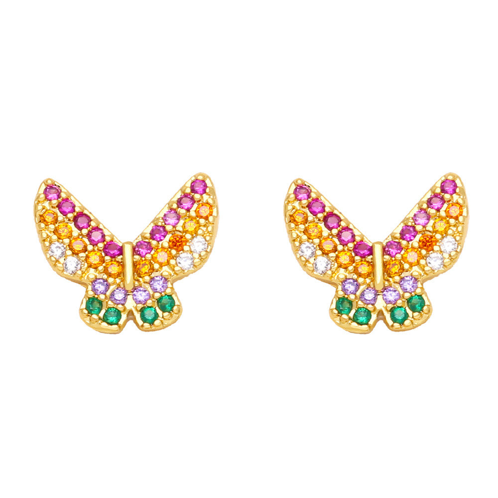 Alloy Butterfly Dragonfly Earrings MYA002ES066