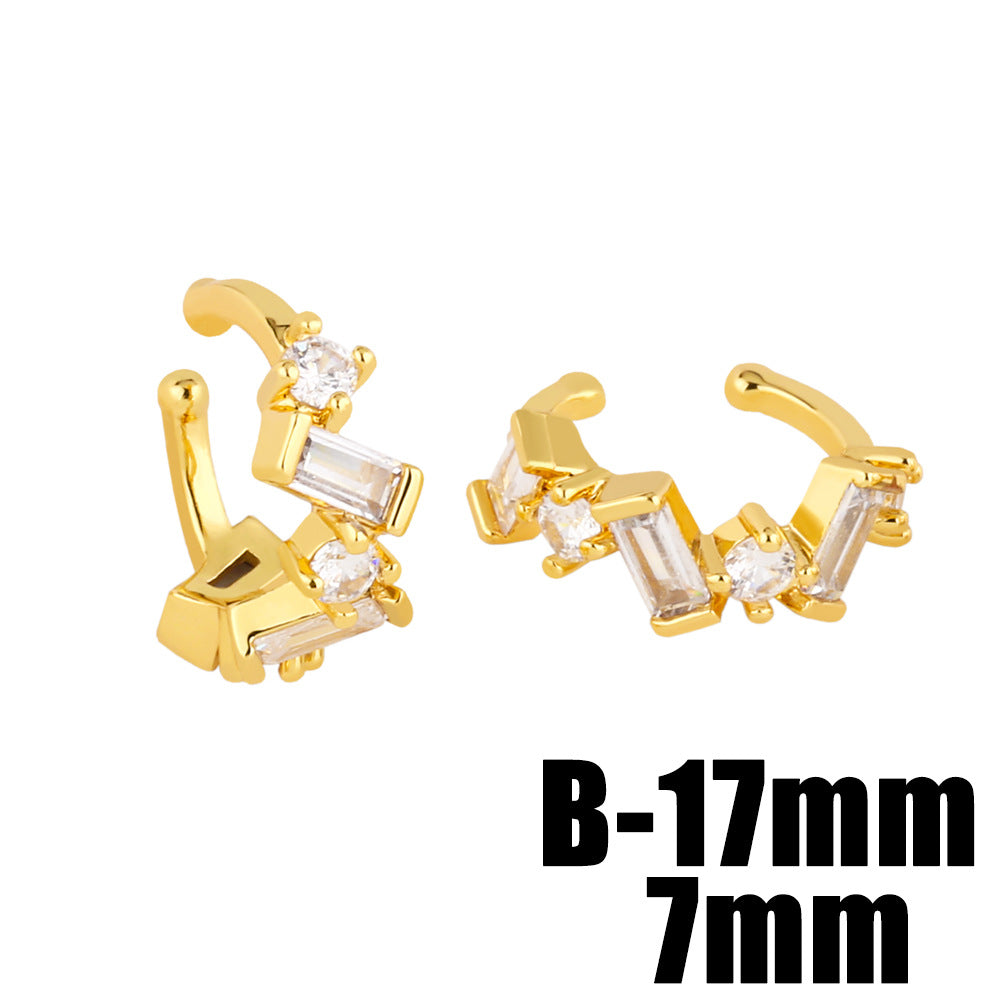 Alloy minimalist cool style earrings MYA002ES030