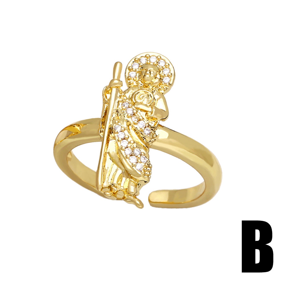 Alloy Virgin Mary Ring MYA002RS037