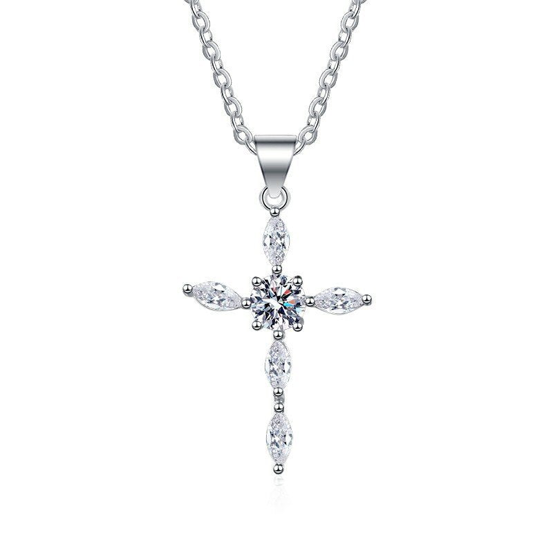 Copper Diamond Cross Love Necklace MYA001NE106