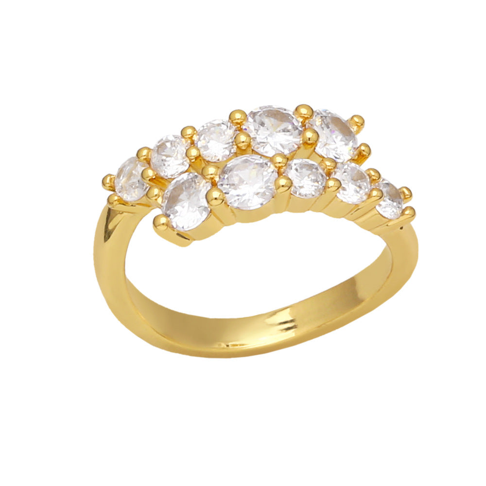 Alloy colored zircon ring MYA002RS055