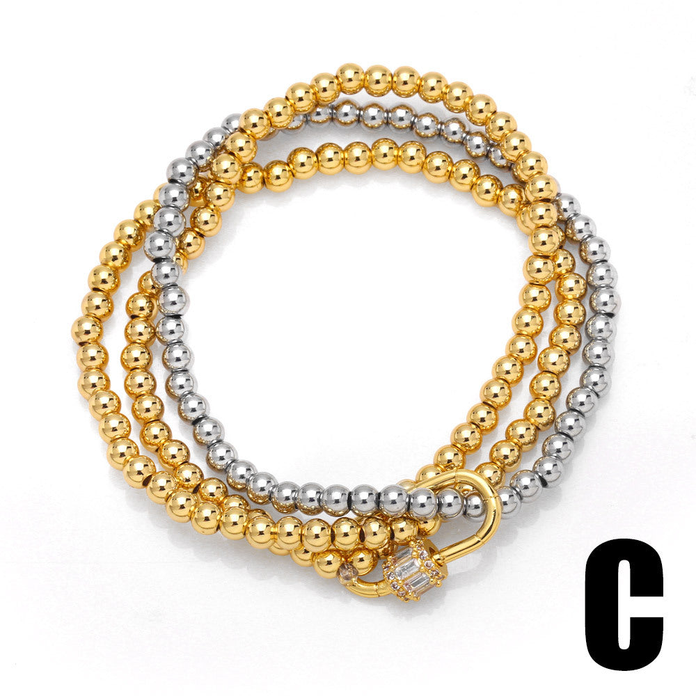 Alloy minimalist cool style bracelet MYA002BT044