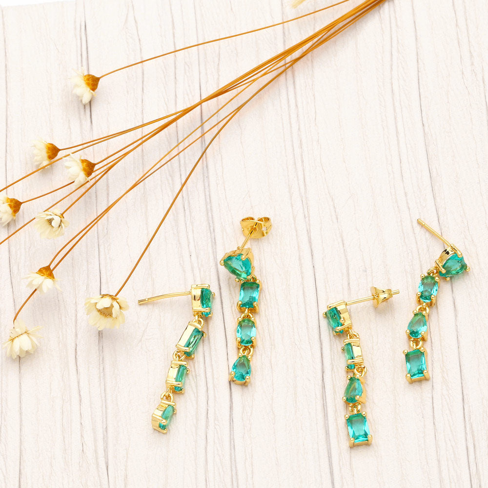 Alloy tassel water drop earrings MYA002ES031