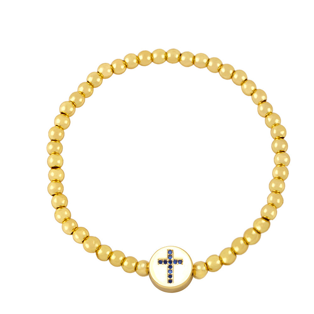 Alloy Cross Bracelet MYA002BT017