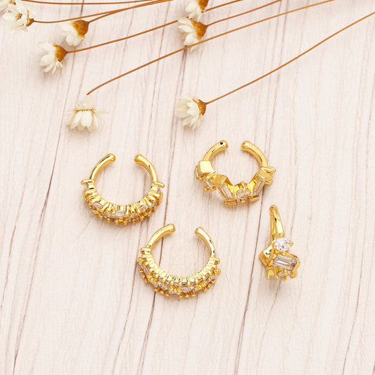 Alloy minimalist cool style earrings MYA002ES030