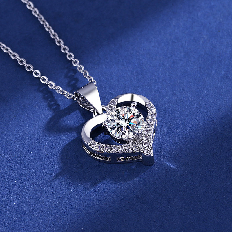 Copper moissanite Love Necklace MYA001NE063