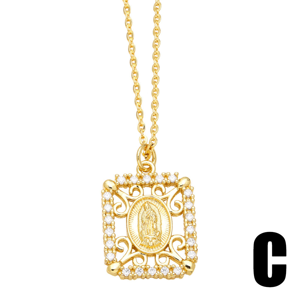 Alloy Virgin Mary Necklace MYA002NE063