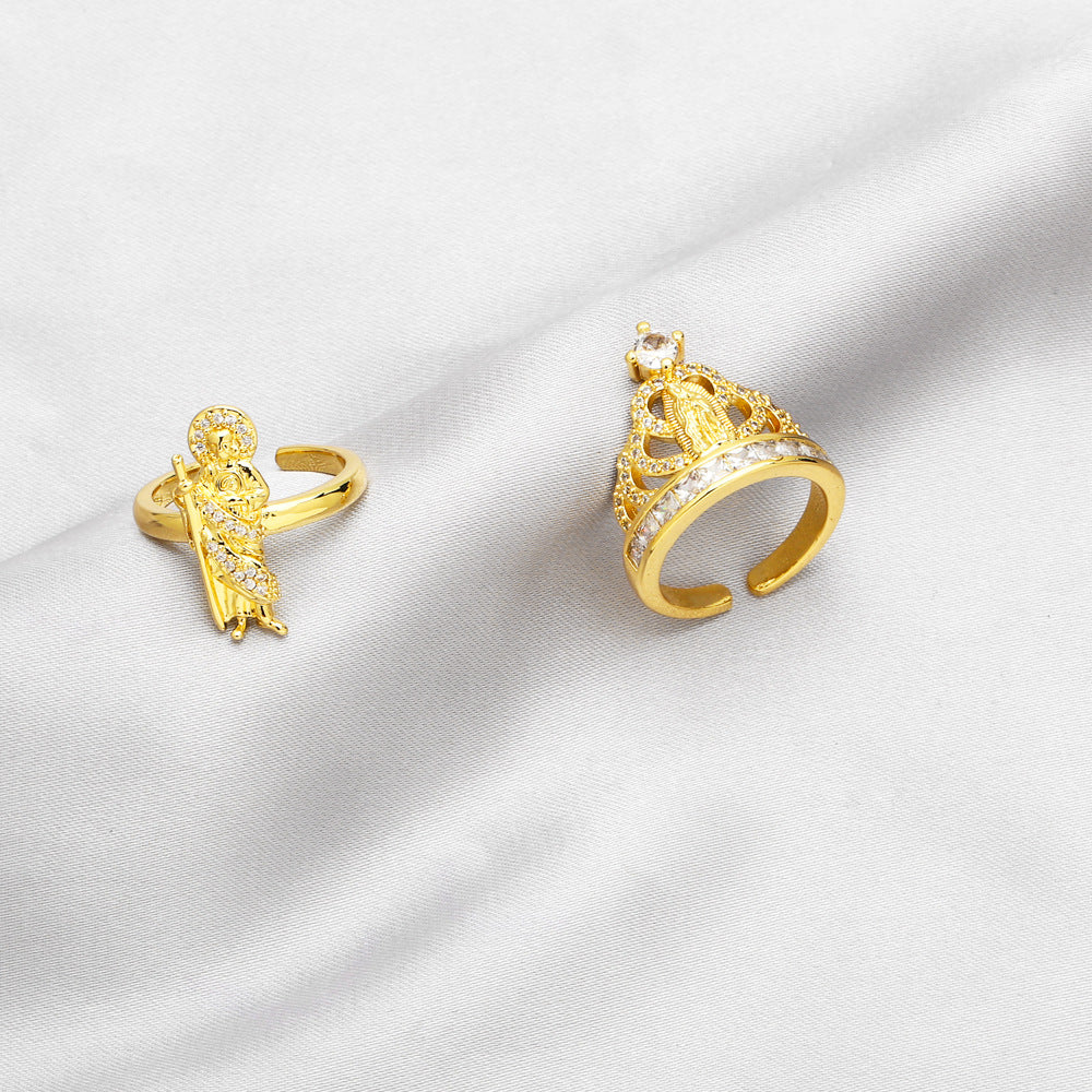 Alloy Virgin Mary Ring MYA002RS037