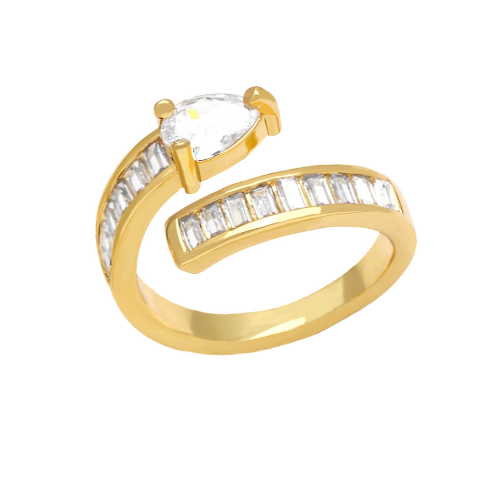 Alloy Personalized Zircon Ring MYA002RS012