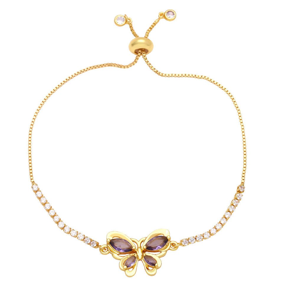 Alloy design butterfly bracelet MYA002BT051