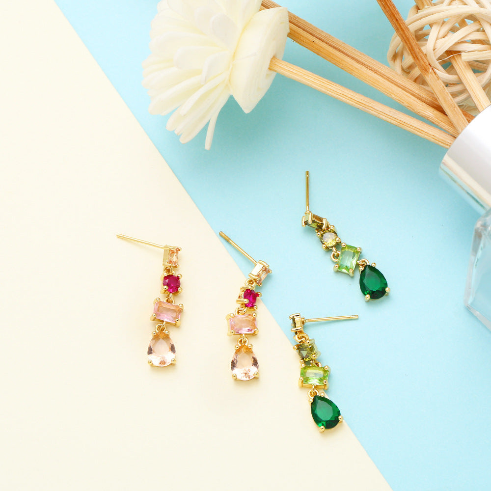 Alloy Geometric Tassel Earrings MYA002ES010