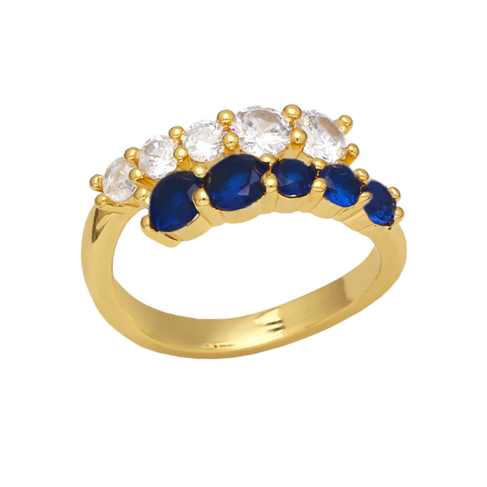 Alloy colored zircon ring MYA002RS055