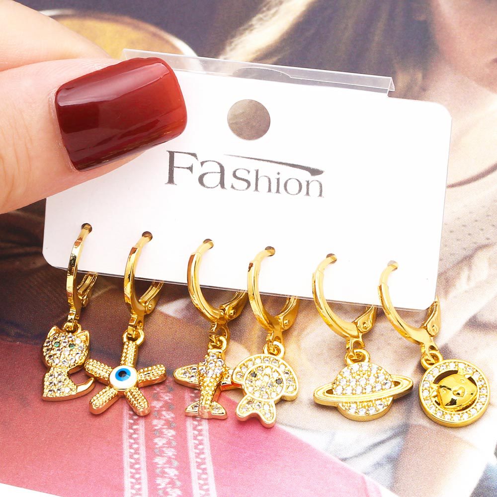 Alloy simple and cute earrings MYA002ES045