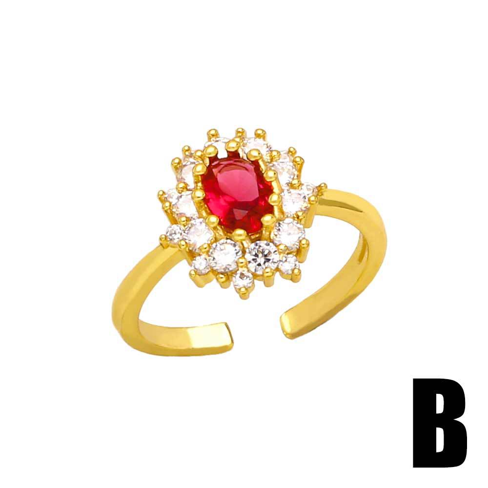 Alloy colored zircon ring MYA002RS052