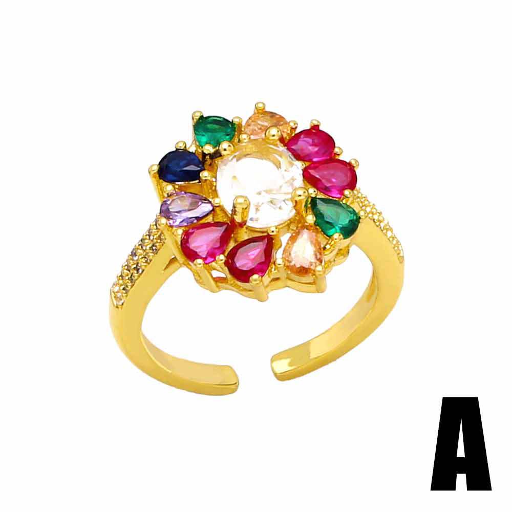 Alloy colored zircon ring MYA002RS052