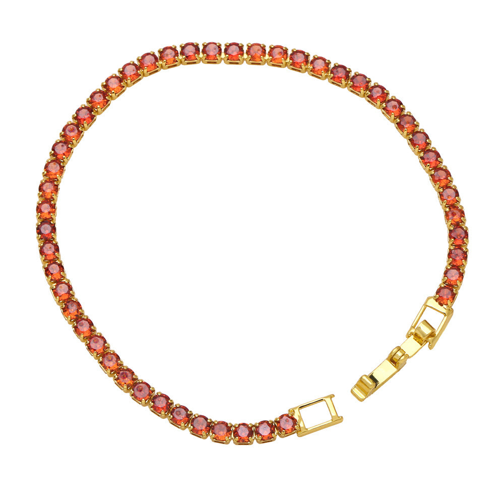 Alloy colored zircon bracelet MYA002BT030