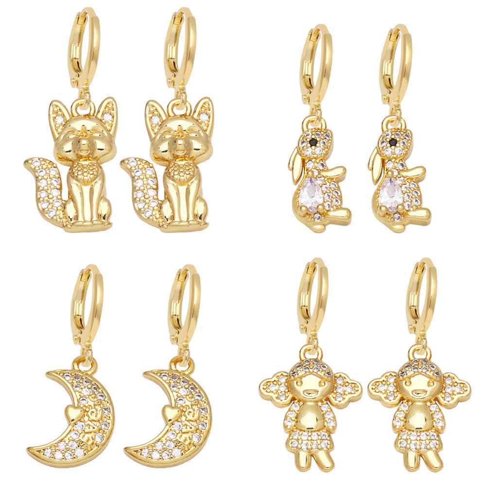 Alloy Love Bear Earrings MYA002ES074