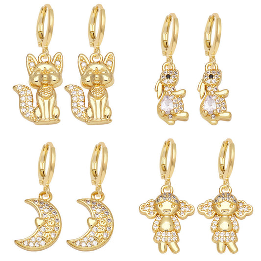 Alloy Love Bear Earrings MYA002ES074