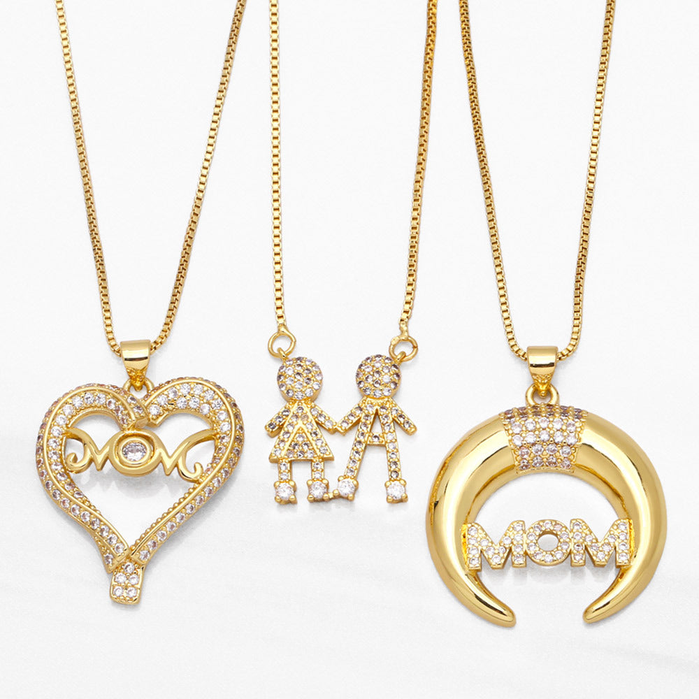 Alloy Letter Love Necklace MYA002NE071