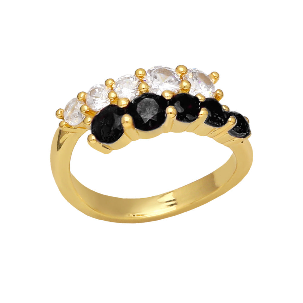 Alloy colored zircon ring MYA002RS055