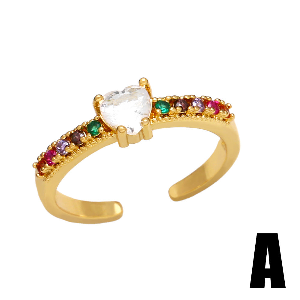 Alloy colored zircon ring MYA002RS036