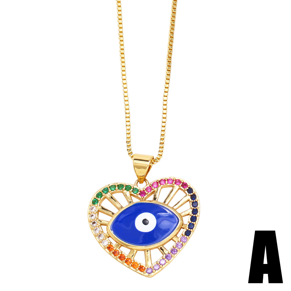 Metal Demon Eye Necklace MYA002NE070