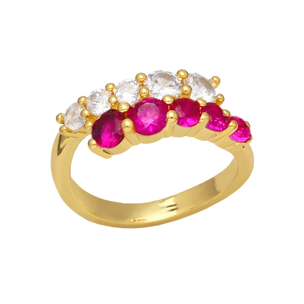 Alloy colored zircon ring MYA002RS055